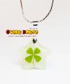 4 Leaf Lucky Clover Necklace - Star Glow-in-the-Dark