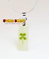 4 Leaf Lucky Clover Necklace - Tablet Glow-in-the-Dark