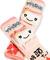 Manjyuu-kun Car Seat Belt Covers (Pink)