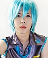  40cm Cyan / Turquoise Cosplay Wig 