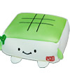 Green Tea Tofu Bean Plush 