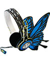 Magnet Blue Butterfly Earphones