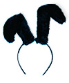 Black Rabbit Ears Hairband ( Cosplay )