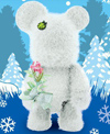 8" Qee Love White Bear