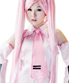 Vocaloid Sakura Miku Cosplay Wig (White/ Pink)