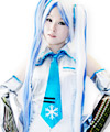 Vocaloid Snow Miku Cosplay Wig (Blue/ White)