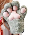 Gray Cat Paw Glove (cosplay)