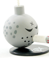 2.5" Mini Kozik Smoking Bomb Series - Grey Bomb