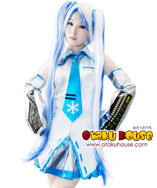 Vocaloid Snow Miku Cosplay Wig (Blue/ White)