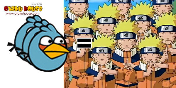 Angry Bird - Blue Bird as Kage Bunshin no Jutsu (Naruto)