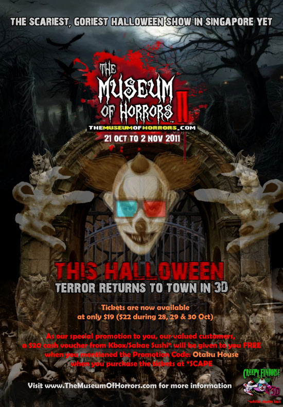 Free $20 vouchers at ‘The Museum of Horrors’