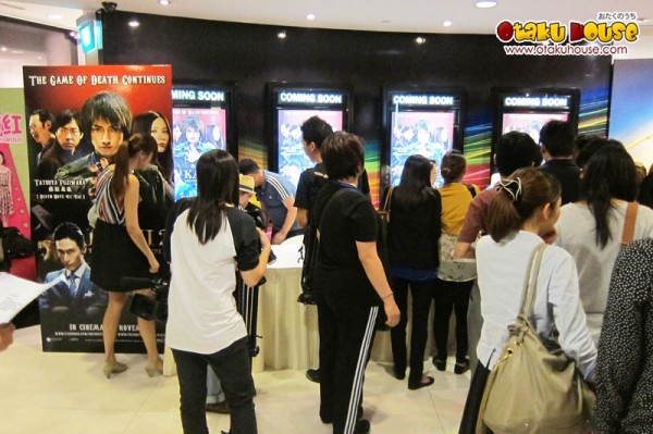 Queue for tickets outside the Kaiji 2 Movie Showcase