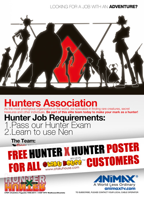 Hunter X Hunter Poster Giveaway for Otaku House customers