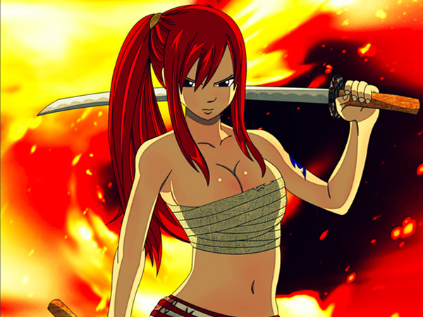 1.	Fairy Tail - Erza Scarlet (449 votes)