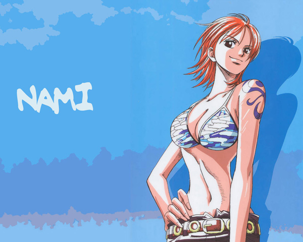 #3:One Piece - Nami (96votes)