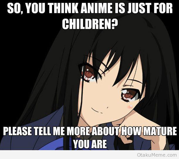 An Introduction to Anime & Manga  Anime memes funny, Anime funny, Anime  memes otaku